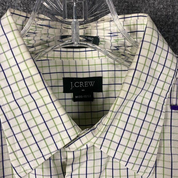 J Crew Button Up Shirt Men's Medium 15-15.5 100% Cotton Long Sleeve M - Picture 5 of 10